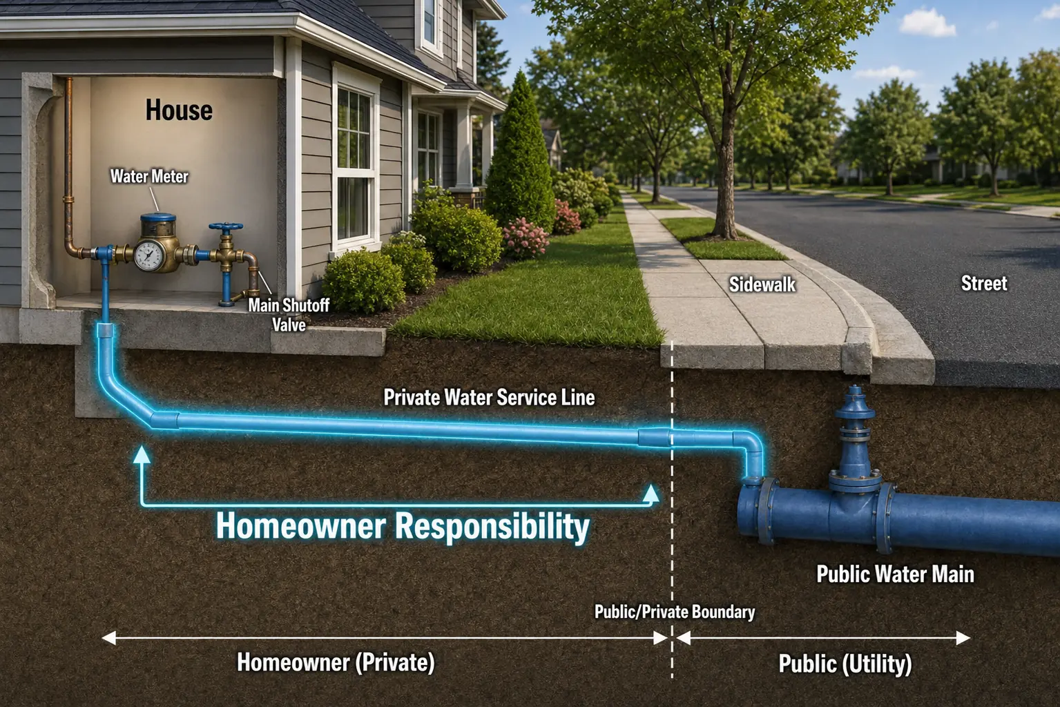 Northern VA Homeowner Water Line Responsibility