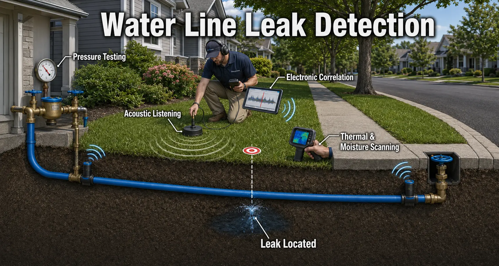 Northern Virginia Water Service Line Leak Detection